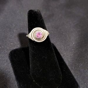 Lavender Amethyst & Sterling Silver Ring Sz 6.25